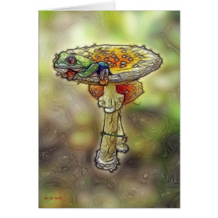 Grenouille sur un tabouret