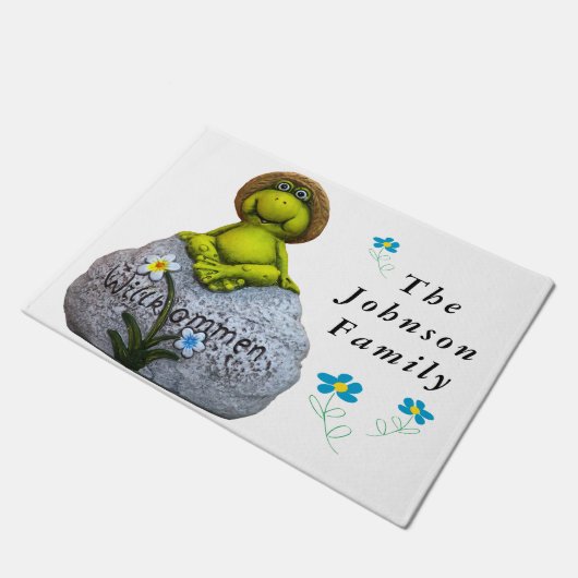 Grenouille sur un tapis rond (Incliné)