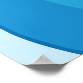 Grenouille Surfant Sur Une Affiche De Vague (Coin)