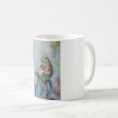 Grenouille Vert et Brown 325 ml Mug blanc classiqu (Devant droit)