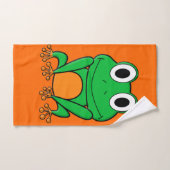 Grenouille verte (Serviette à main)