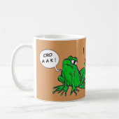 Grenouille verte Cartoon Café Time Café Mug (Gauche)