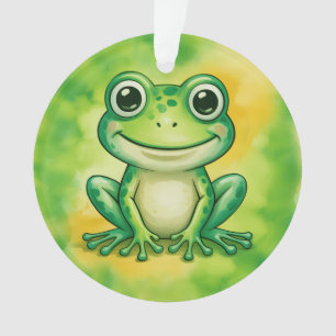 Grenouille verte mignonne