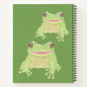Grenouille verte mignonne - transparente. Cahier (Dos)