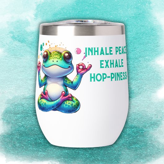 Grenouille verte moderne Inhale Exhale |