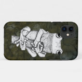 Grenouille verte sur un art Coque par Skye Ryan-Ev (Dos (Horizontal))