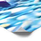 Grenouille violette et blanche | AI Art Poster (Coin)