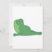 Grenouille Yoga Carte de remerciements avec arrièr (Dos)