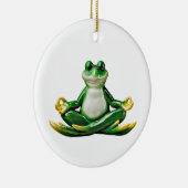 Grenouille Zen, Ornement de Noël Zen Frog, Grenoui (Droite)