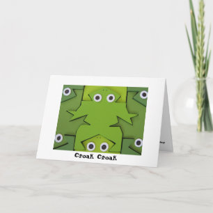 Grenouilles, Croak Croak Carte d'anniversaire