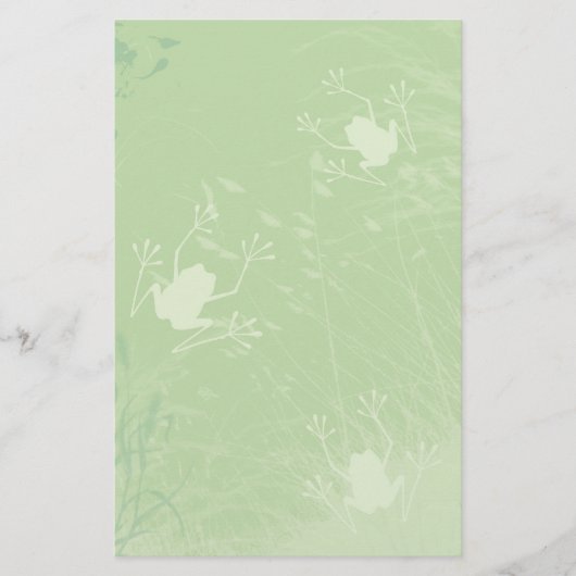 Grenouilles dans la papeterie d'herbe (Devant)