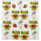 Grenouilles de rideau de douche Poulet fraise (Devant)