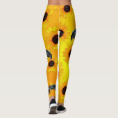 Grenouilles Et Fleurs De Soleil, Dames Leggings (Dos)