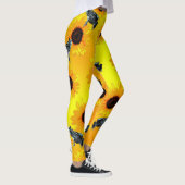 Grenouilles Et Fleurs De Soleil, Dames Leggings (Droite)