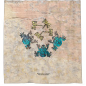 Grenouilles et libellules Douche rideau (Devant)