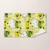 Grenouilles Funky Colorées (Serviette à main)