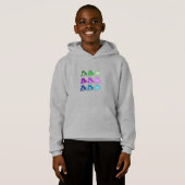 Grenouilles multicolores sur les enfants sweat - s (Devant entier)