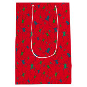 Grenouilles Saut pour Noël Joie Moyen Cadeau Sac (Dos)