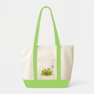 Grenouilles sur un sac de protection de Lilly