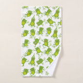 Grenouilles Vertes Danseuses (Serviette à main)