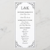   grens bruiloft ceremonie programma (Voorkant)