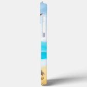 Grens Collie Dog op strand Case-Mate iPhone Case (Achterkant / Links)