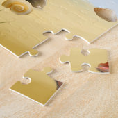 Grens Collie Dog op strand Legpuzzel (Zijkant)