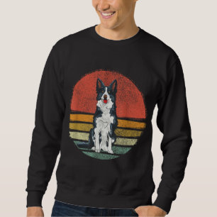 grens Collie Dog Retro Border Collie Love Trui