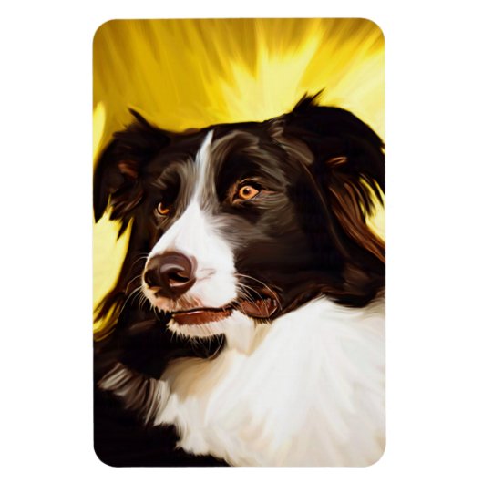Grens Collie Flexibele Magneet (Verticaal)