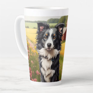 Grens Collie op Boerderij Latte Mok