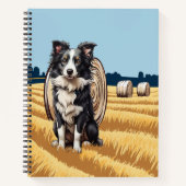 Grens Collie op Boerderij Notitieboek (Voorkant)