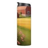 Grens Collie op Boerderij Thermosbeker (Geroteerd rechts)