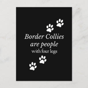 Grens Collies Fun Dogs zijn Mensen met vier benen Briefkaart