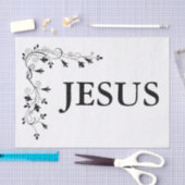 GRENS JESUS FLORAL CORNER TISSUEPAPIER (Craft)