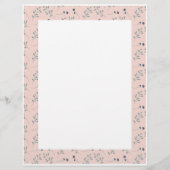Grens Papier Bloem Printer Briefpapier Flyer (Achterkant)