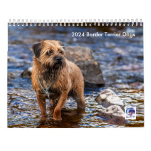 Grens Terrier Hond, Medium, Witte Kalender