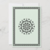  grens Traditionele Islamitische bruiloft Kaart (Achterkant)