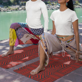 grens van de rode afrikaanse stam yogamat