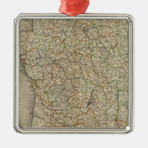Grens van het Franse departement Metalen Ornament
