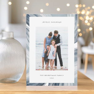 grens voor gehakt vlees   Hanukkah-foto Feestdagenkaart