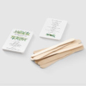 Grens waterverf Greenery en Vloeiing Handwaaier (Niet-gemonteerd)