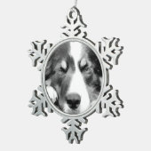GRENSCOLLIE TIN SNEEUWVLOK ORNAMENT (Rechts)