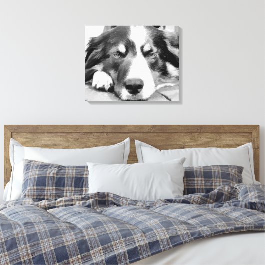 GRENSCOLLIES CANVAS AFDRUK (Insitu (Slaapkamer))