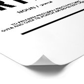 Grensdefinitie | Motivatie prijsopgave Poster (Hoek)