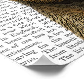 Grensdrager met Pet met rode klossen Poster (Hoek)