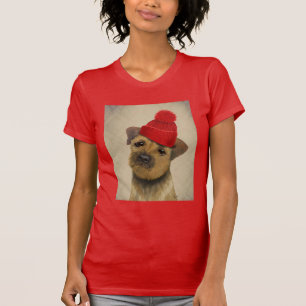 Grensdrager met Pet met rode klossen T-shirt