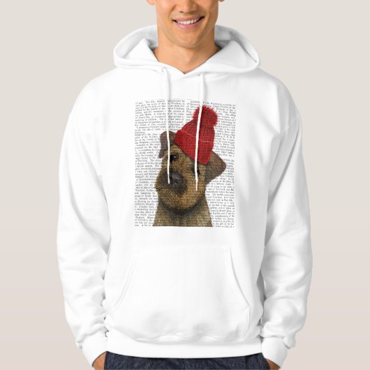 Grensdrager met Rode Pet 3 Hoodie (Voorkant)