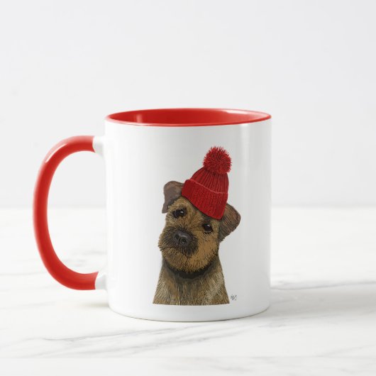 Grensdrager met Rode Pet 3 Mok (Links)