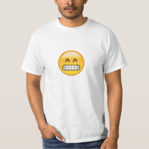 Grensgezicht met glimlachend oog Eyes Emoji T-shirt