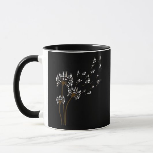 GRENSKOOLSTOFVLUCHT Dandelion Border Collie Mok (Links)
